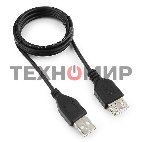 Кабель-удлинитель Гарнизон USB 2.0, AM/AF, 1м, пакет (GCC-USB2-AMAF-1M)