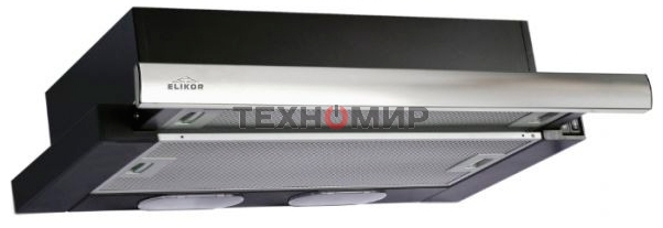 Вытяжка встраиваемая Elikor Интегра 50П-400-В2Л черный/нержавеющая сталь, 50 см, 400 куб. м/ч, 55 дБ