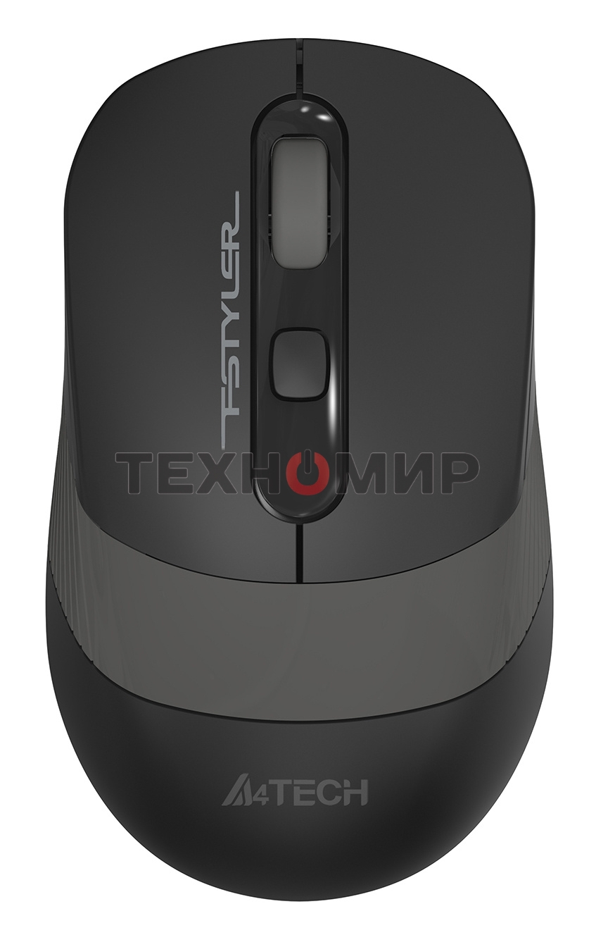 Мышь беспроводная A4Tech Fstyler FG10S черный/серый, 2000 dpi, радиоканал, USB, кнопки - 4