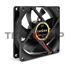Вентилятор для корпуса ExeGate EX08025S2P-24 черный, 80 мм, 2800 об/мин, 28 дБ, 2 pin