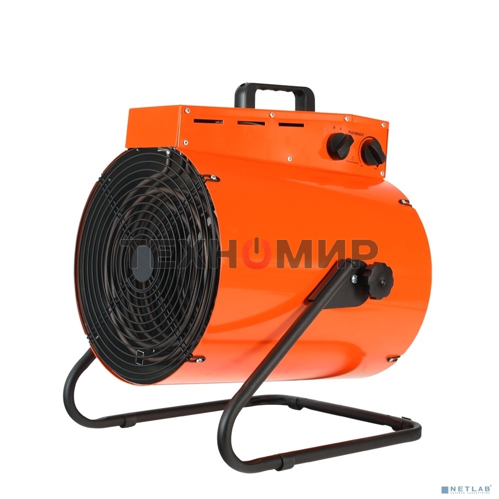 Тепловентилятор электрический Patriot PT-R 15, оранжевый/черный, 15 кВт, 150 м2, 380В, терморегулятор