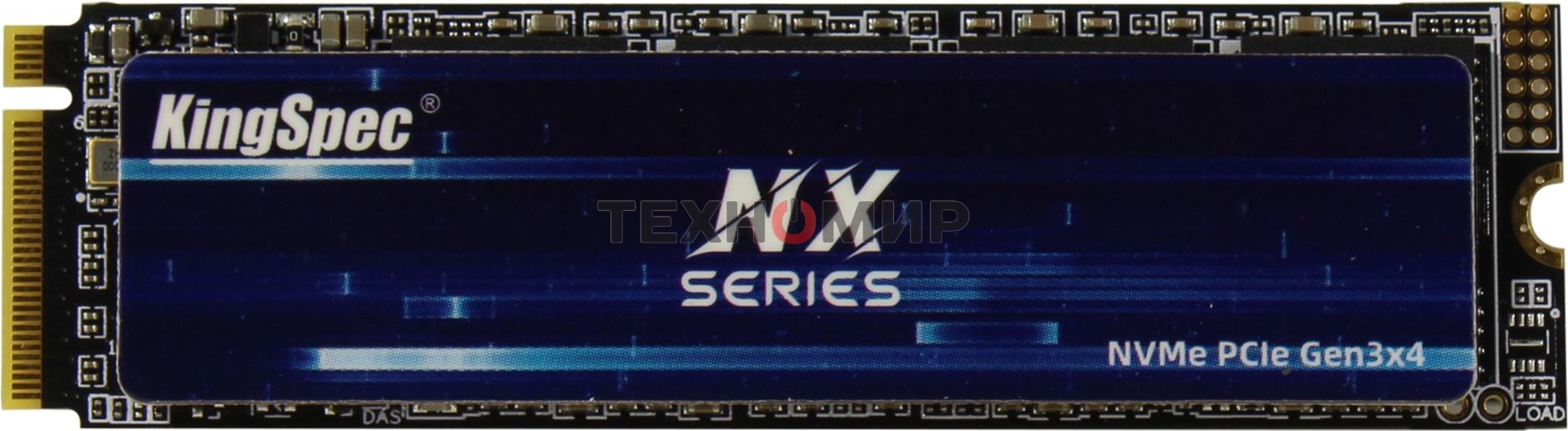 Накопитель SSD KingSpec NX-2Tb, 2000Gb, PCIe 3.0 x4, M.2 2280, NVMe, R/W 3400/3100
