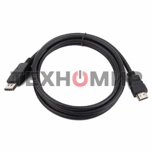 Кабель DisplayPort-HDMI Gembird/Cablexpert 1,8м, 20M/19M, черный, экран, пакет