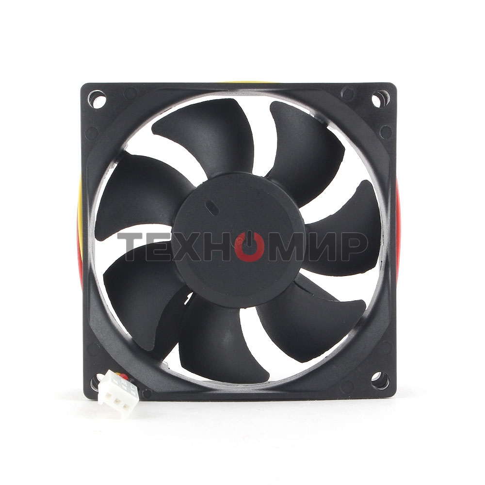 Вентилятор для корпуса Gembird черный, 80 мм, 2000 об/мин, 23 дБ, 3 pin