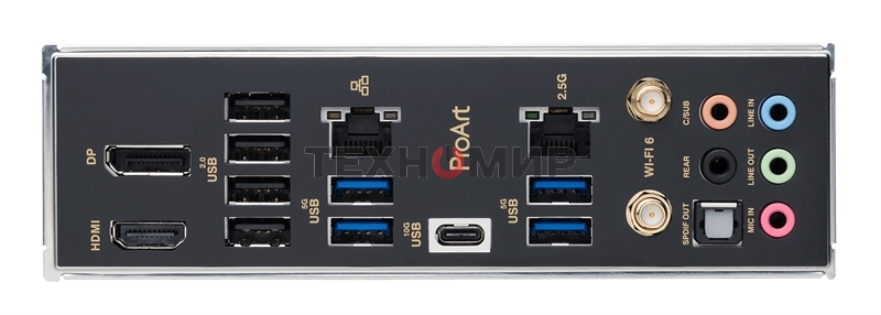 Материнская плата ASUS ProArt B760-CREATOR WIFI, LGA 1700, Intel B760, 4xDDR5, 4xSATA, 3xM.2, 1xPCI-E 5.0 x16, 1xPCI-E 4.0 x4, 1xDP, 1xHDMI, 2x2.5Gb LAN, 4xUSB-A, 1xUSB-C, 5x3.5 мм, 7.1, Standard-ATX