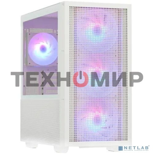 Компьютерный корпус Deepcool CH560 WH без БП, боковое окно (закаленное стекло)