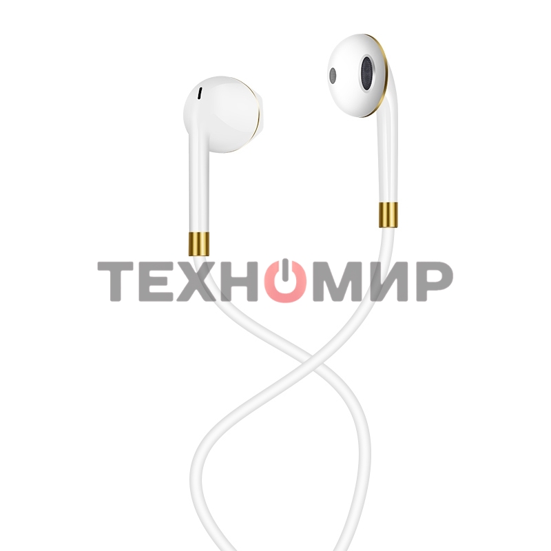 Наушники проводные-вставки с микрофоном Hoco M1 белый