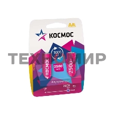Аккумулятор Космос R6 NI-MN 2500 мАч BP-2 (ЦЕНА за 1 аккум., в блистере - 2 шт.)