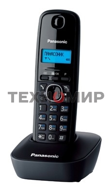Телефон беспроводной (DECT) Panasonic KX-TG1611RUH (серый) АОН, Caller ID,12 мелодий звонка,подсветка дисплея,поиск трубки