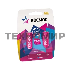 Аккумулятор Космос R6 NI-MH, 1900 мА·ч, 2 BL (блист.2шт)