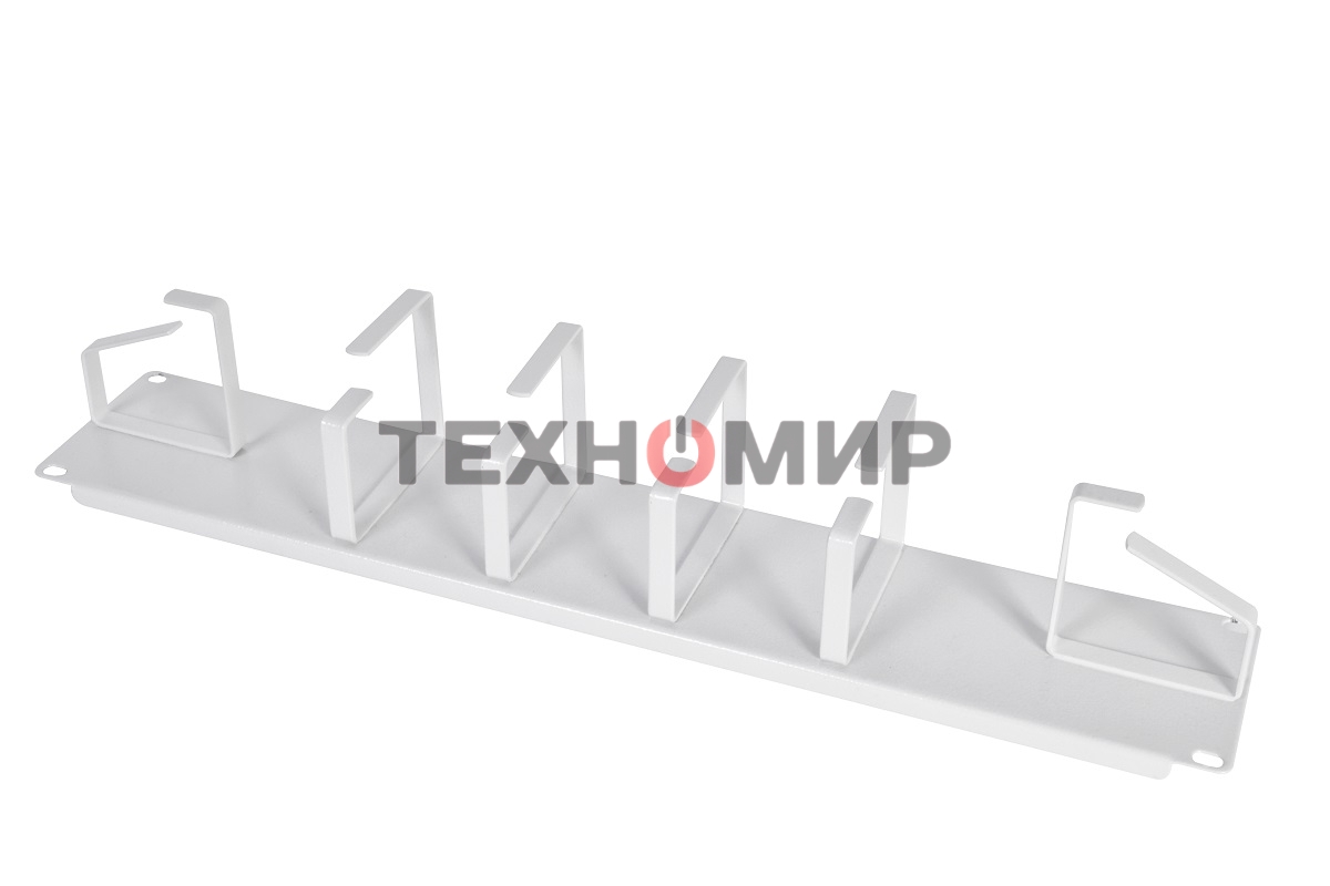 Кабельный органайзер Горизонтальный ЦМО ГКО-2-6 односторонний кольца 2U шир.:19