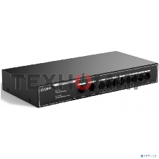 Коммутатор гигабитный 10-портовый неуправляемый c PoE Dahua DH-SG1010LP, 8xRJ45 1Gb PoE, 2xRJ45 1Gb uplink, суммарно 65Вт, коммутация 20 Гбит/с, MAC-таблица 2K, металл