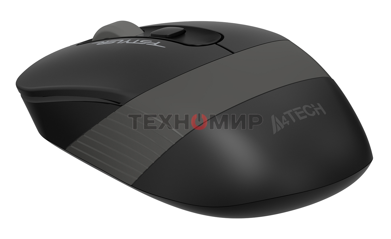 Мышь беспроводная A4Tech Fstyler FG10S черный/серый, 2000 dpi, радиоканал, USB, кнопки - 4