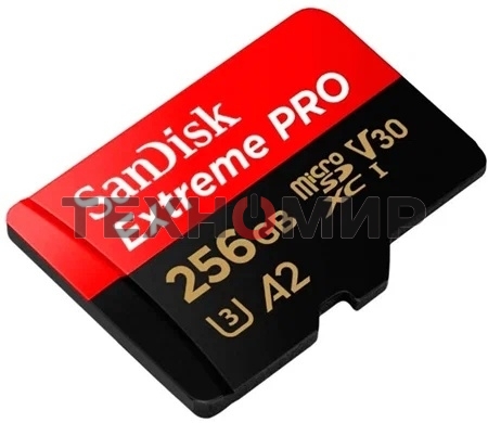 Флеш карта SD 256Gb SanDisk SDXC Class 10 V30 UHS-I U3 Extreme, 180MB/s