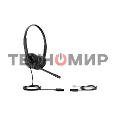 Гарнитура проводная YEALINK YHS34 Dual Дуо, Проводная, HD звук, QD, RJ9, шт