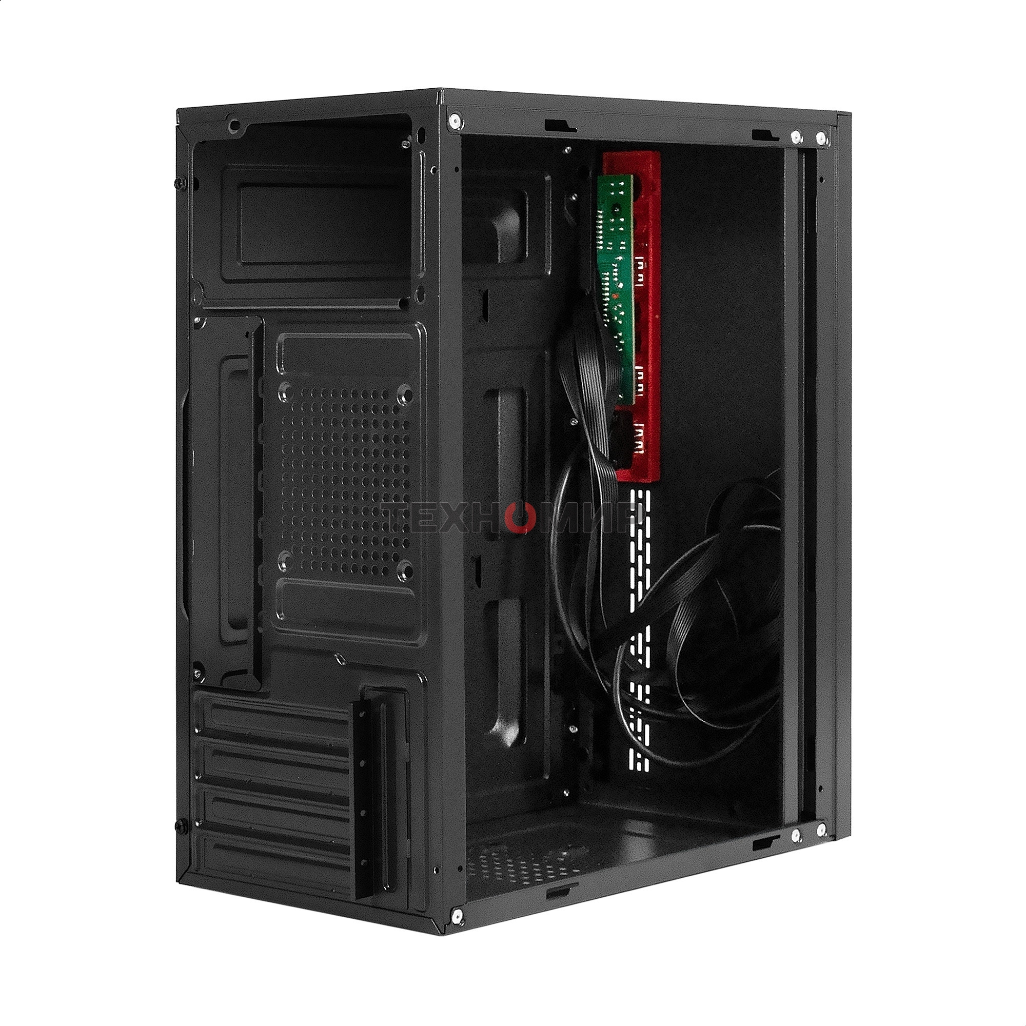 Компьютерный корпус Minitower ExeGate BAA-403U (mATX, без БП, 1хUSB/1хUSB 3.0, HD Audio, черный)