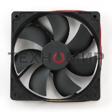 Вентилятор для корпуса Gembird черный, 120 мм, 2000 об/мин, 38 дБ, 3 pin