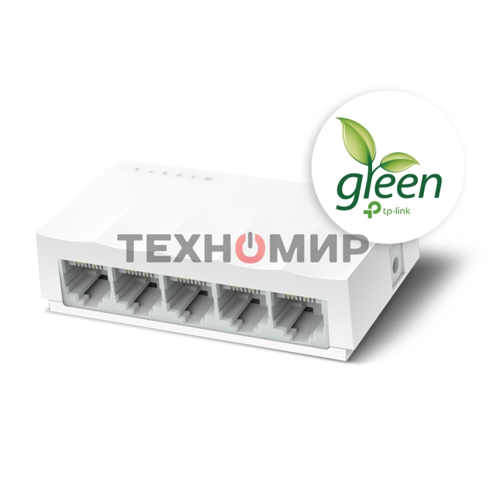 Коммутатор TP-Link LS1005, 5 портов Ethernet 100 Мбит/с