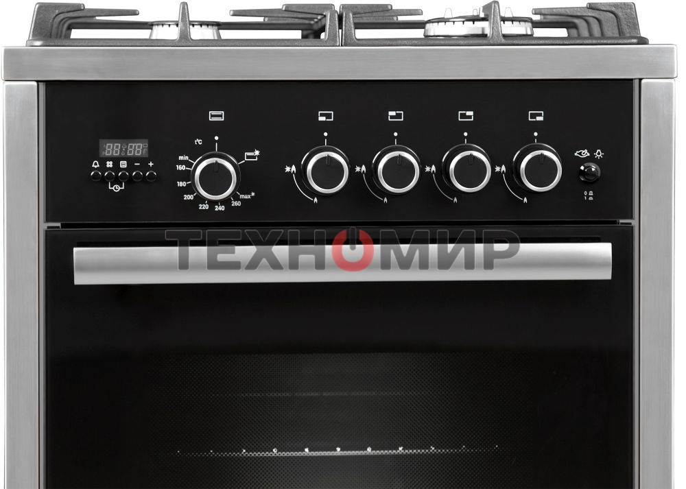 Плита газовая Gefest ПГ 6700-04 черный, конфорок 4 шт, духовка 52 л, 60 см x 85 см x 60 см