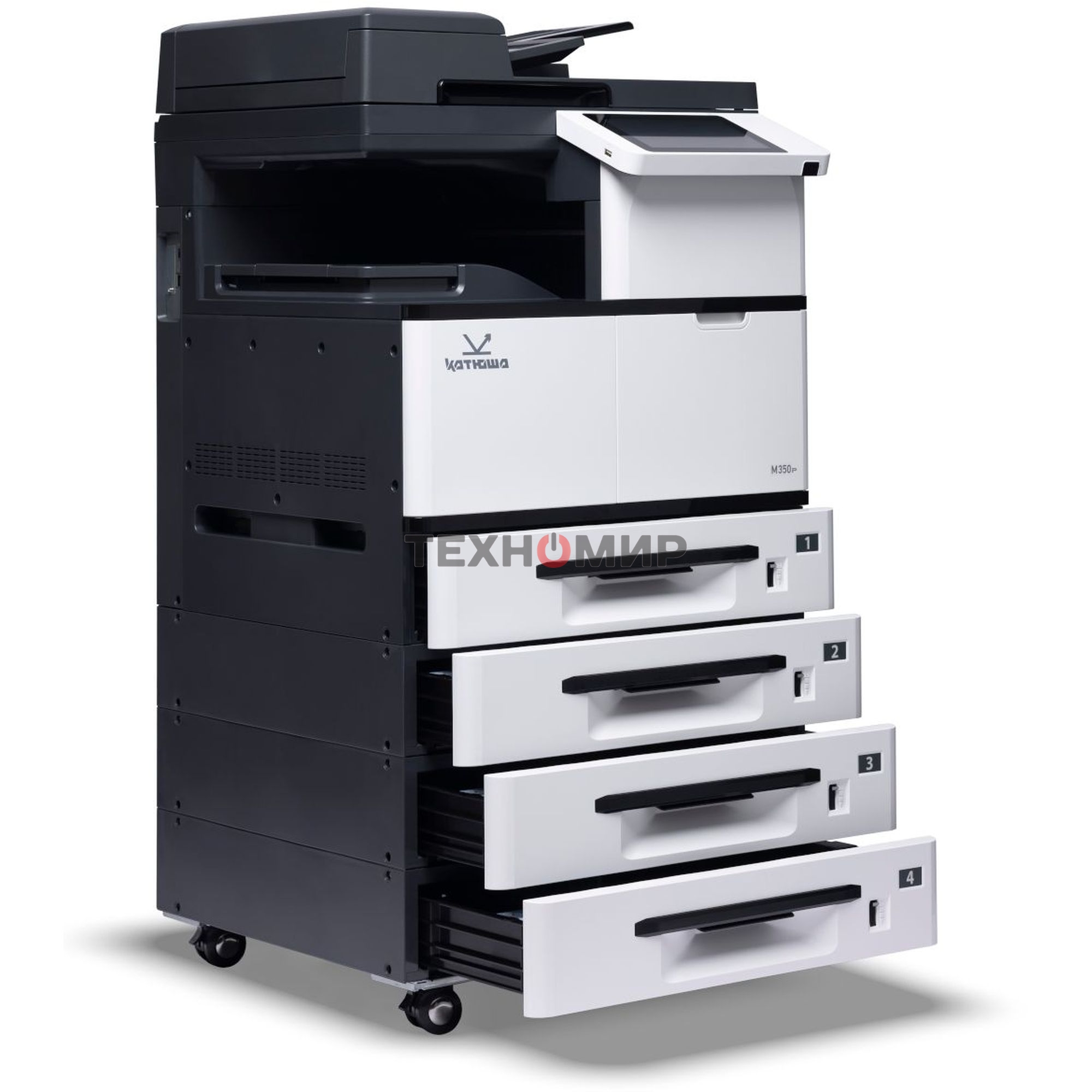 МФУ лазерное Катюша M350p, A3, ч/б печ. до 50 стр/мин., скан. до 60 стр/мин., 1200 x 1200 dpi (печать) 600x600 dpi (скан.), Ethernet, USB - российская сборка