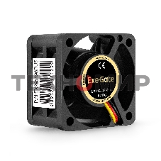Вентилятор для корпуса ExeGate EX04020S2P-5 черный, 40 мм, 5000 об/мин, 22 дБ, 3 pin