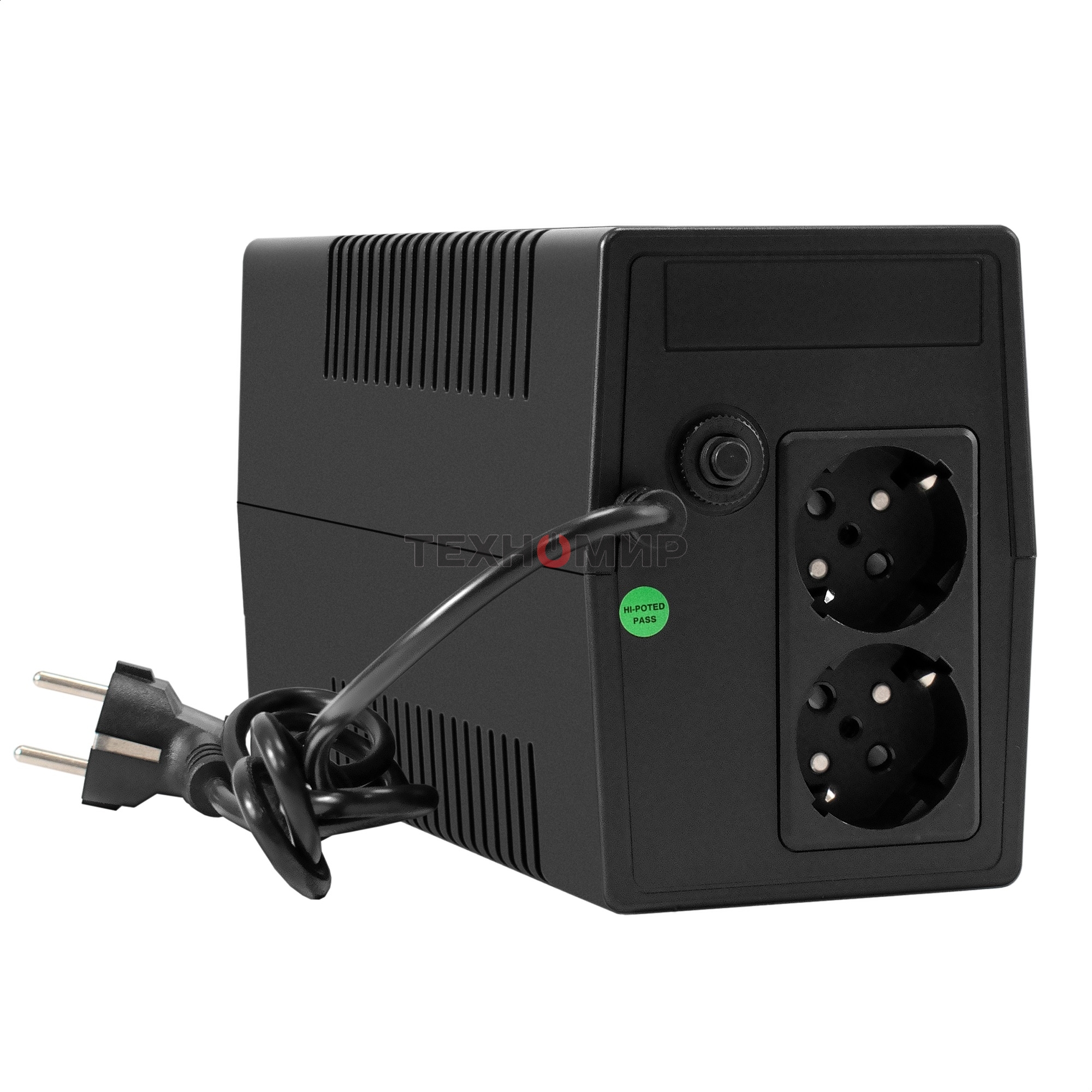 Источник бесперебойного питания ExeGate Power NB-1000.LED.AVR.2SH (1000VA/650W, LED, AVR, 2*Schuko, батарея 12V 9Ah, черный)