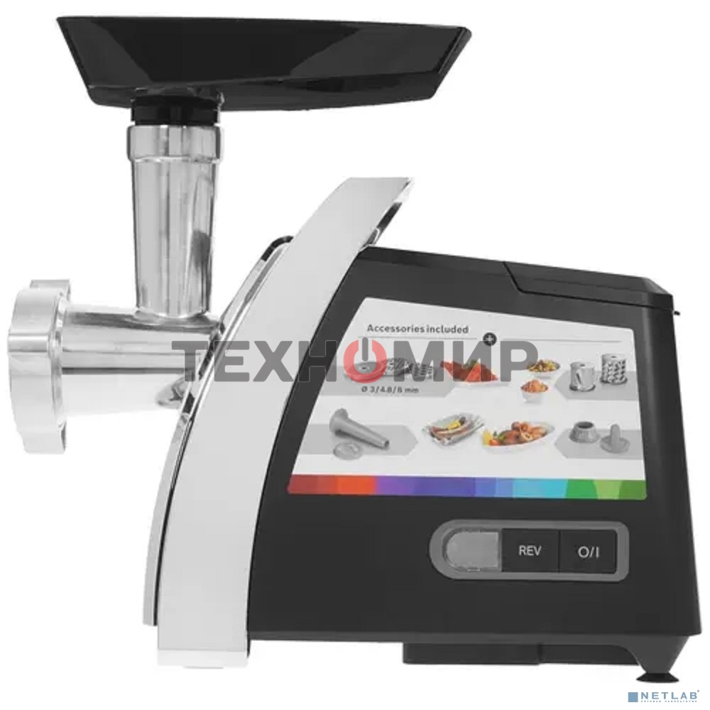 Мясорубка электрическая Bosch MFW67440 черный, 2000 Вт, 3.5 кг/мин, реверс, защита от перегрузки, насадки - 7