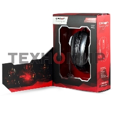 Мышь проводная Crown Gaming CMXG-601 черный, 1800 dpi, USB, кнопки - 7
