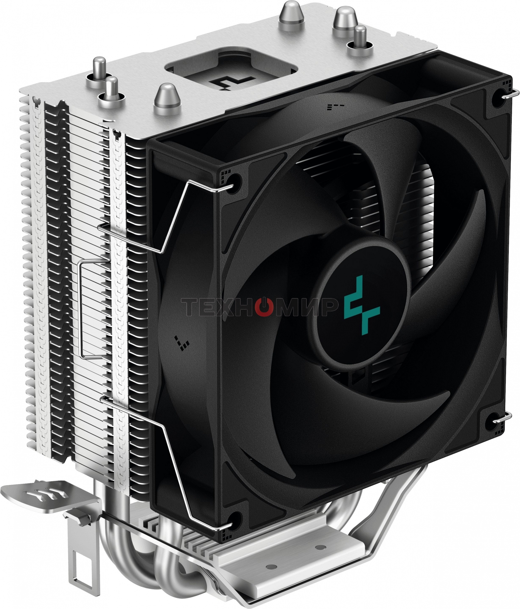 Кулер для процессора DEEPCOOL AG300 серебристый, 92 мм, алюминий/медь, 3050 об/мин, 30.5 дБ, 4 pin, 150 Вт, 129 мм