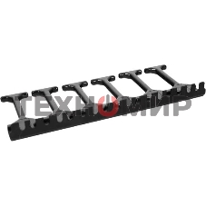 Вертикальный кабельный органайзер с пластиковыми пальцами, 6 пальцев