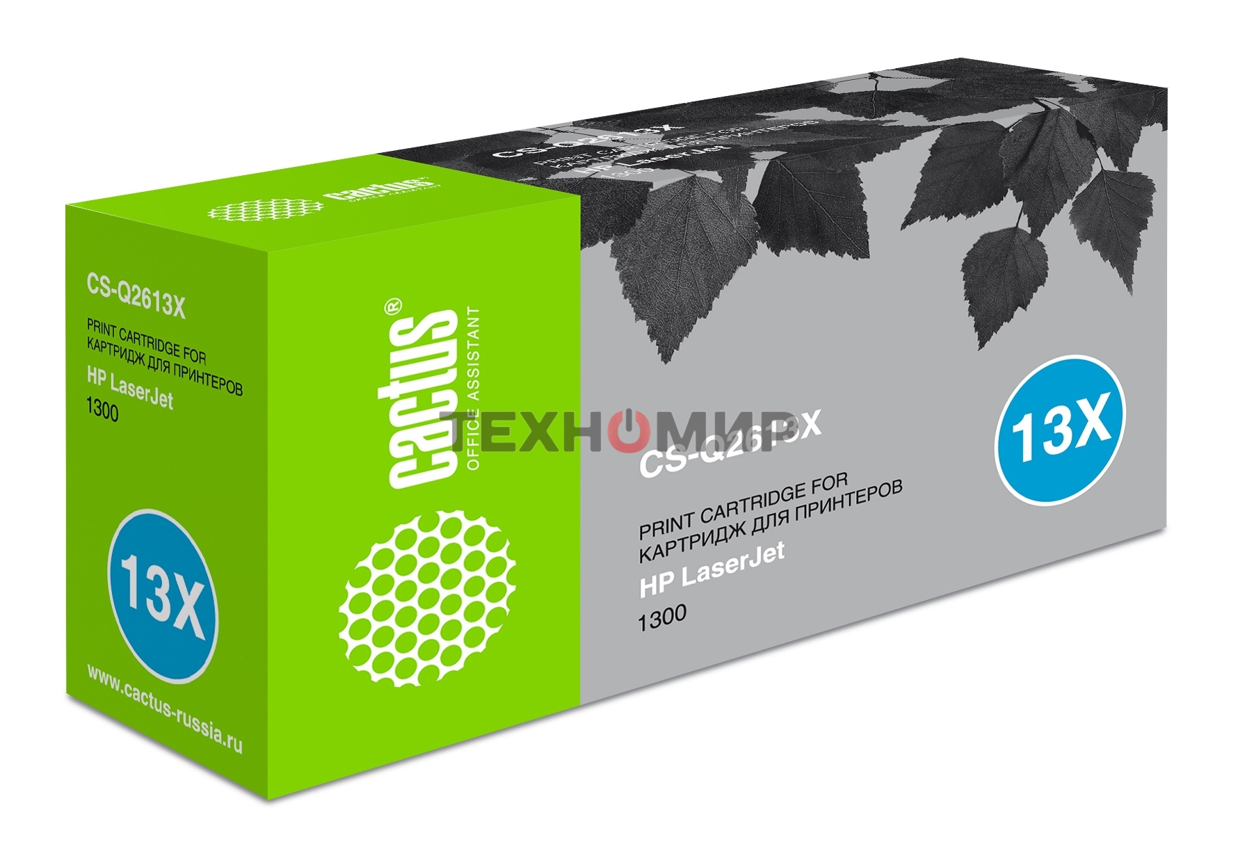 Картридж лазерный Cactus CS-Q2613X черный (4000 стр.) для HP 1300/1300N