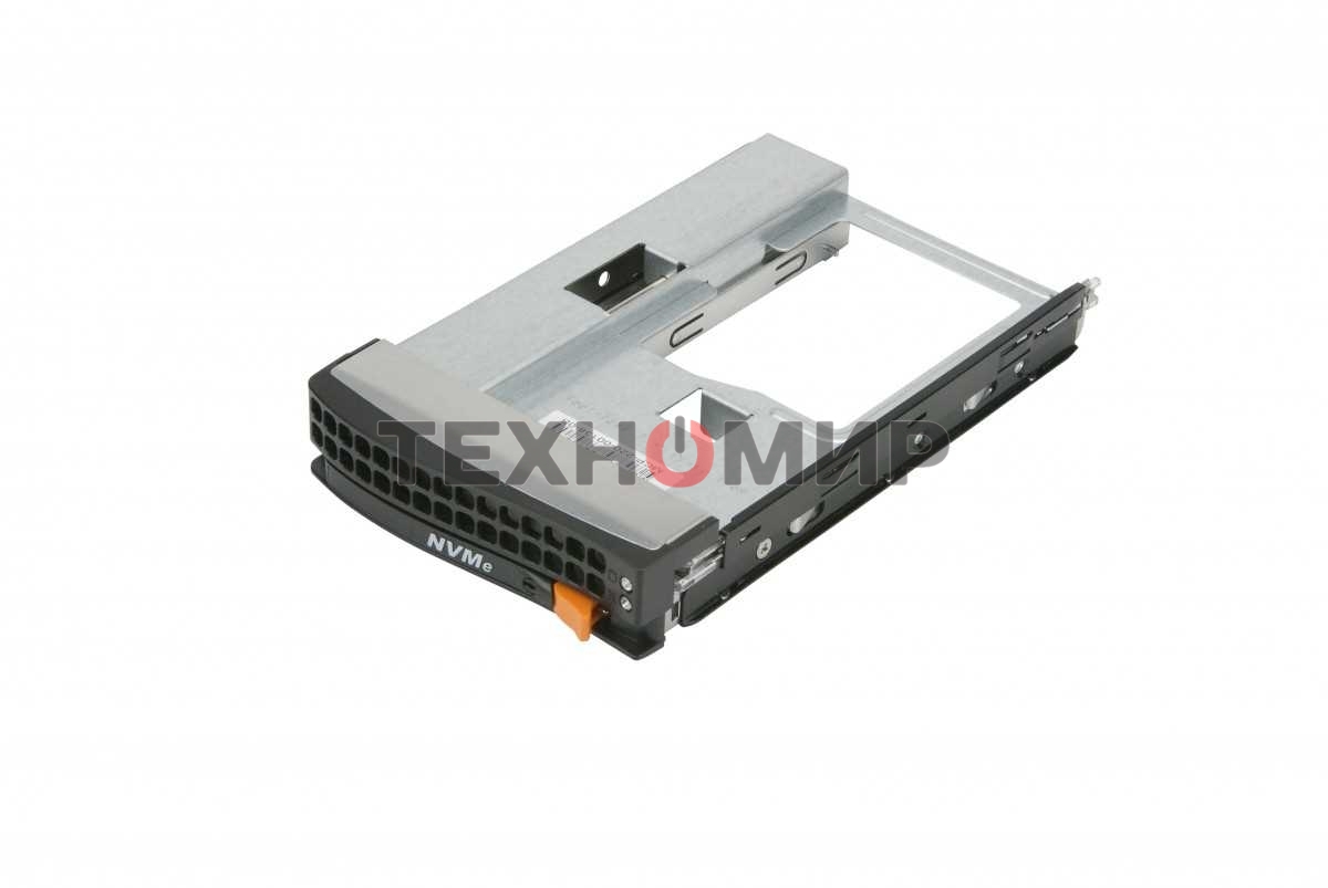 Корзина Supermicro MCP-220-00138-0B Tool-less NVMe Black gen-5 3.5-to-2.5 drive tray, Orange tab