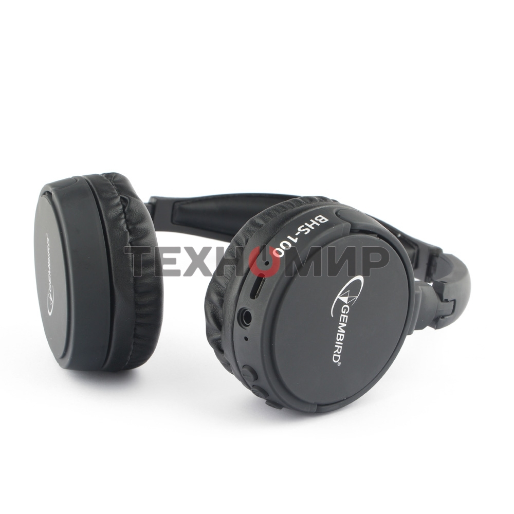 Гарнитура стерео беспров. Gembird BHS-100 черный Bluetooth v.5.0