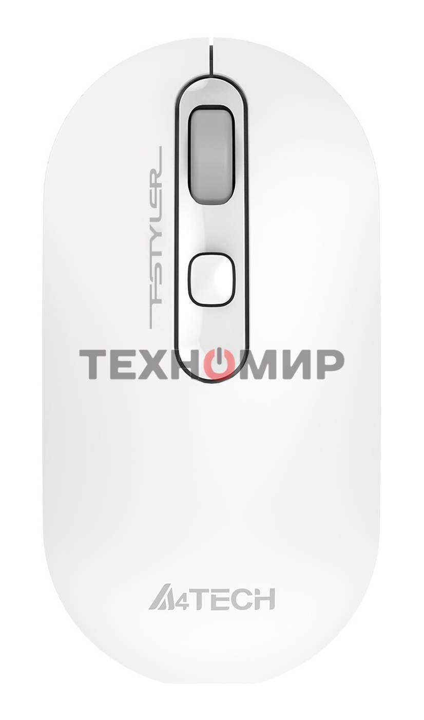 Мышь беспроводная A4Tech Fstyler FG20 белый, 2000 dpi, радиоканал, USB, кнопки - 4