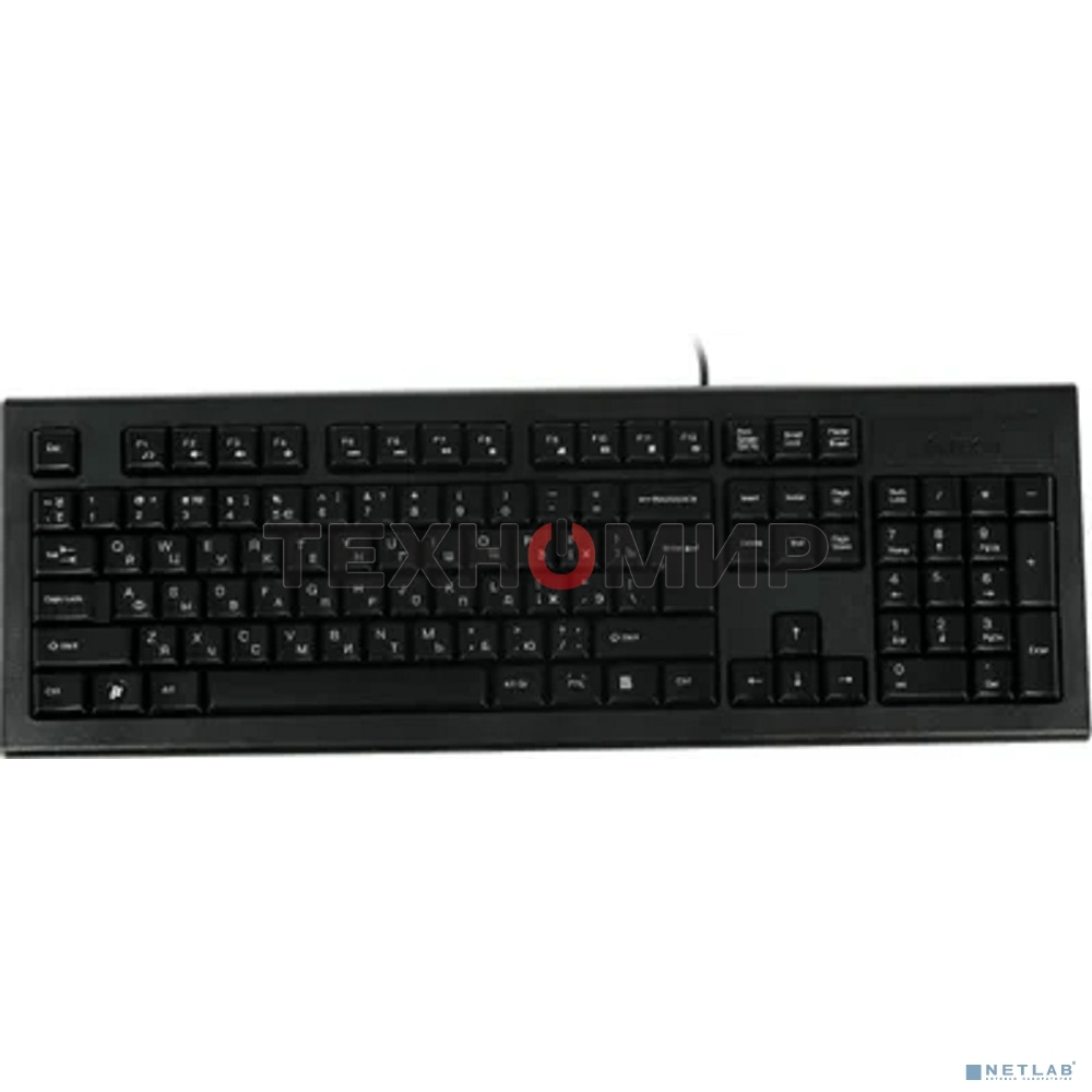 Комплект клавиатура+мышь A4Tech KR-8520D проводной, USB, 1200 DPI, чёрный