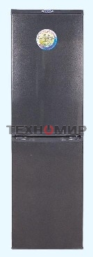 Холодильник DON R-297 G графит зеркальный двухкамерный 225/140л морозилка снизу