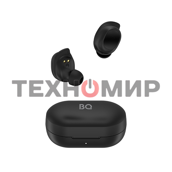 Наушники TWS BQ BHS-05 черный, вкладыши, Bluetooth