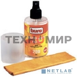 Чистящий набор (салфетки + гель) Buro BU-Gsurface (салфетка и гель) для поверхностей 200 мл