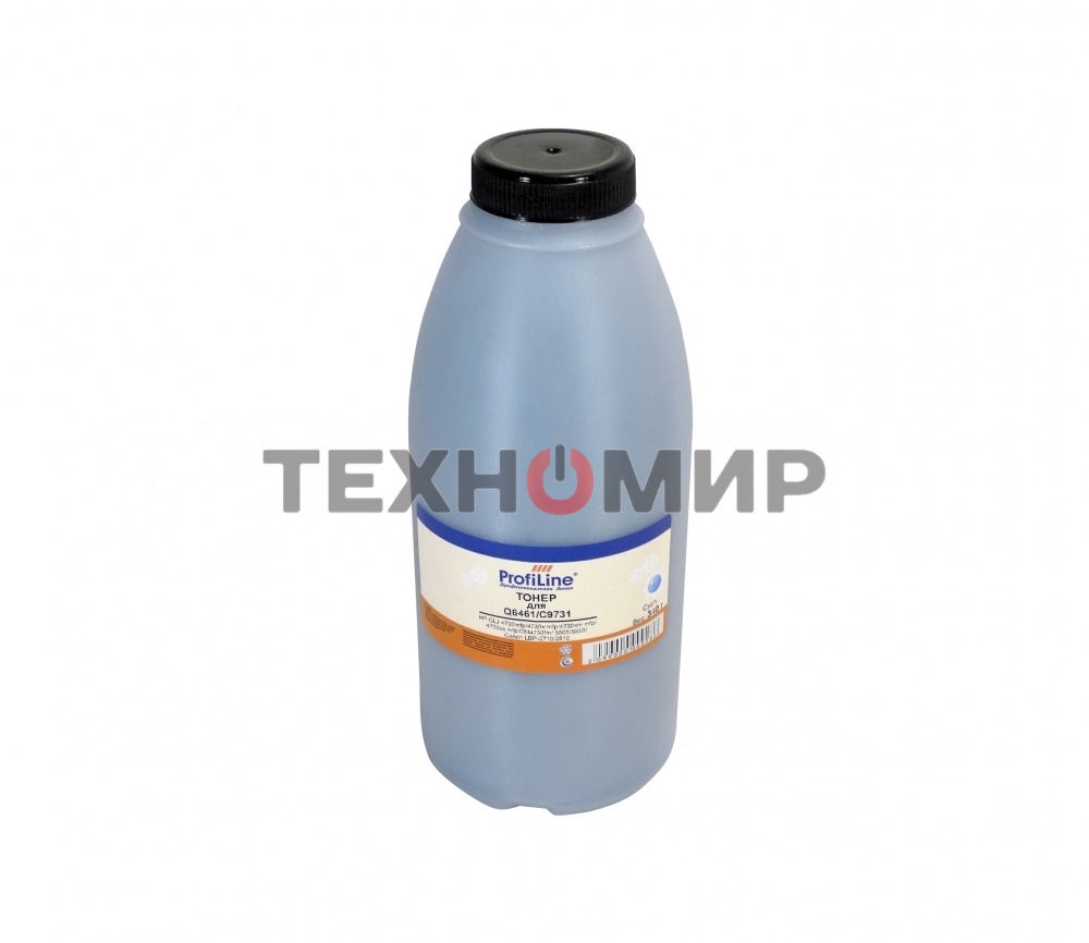 Тонер ProfiLine PL-Q2671/Q6461/Q6471/C9701/C9731/CE251/CE261/CE741/CB401 для HP CLJ 3500/3550/3700/4730/5500/5550/3600/3800/CP3505/1500/2500/2550/2820/2840/3525/5220/5225/4005/4025/4525 Canon LBP-2710/2810/2500 Cyan 340 гр Фасовка РФ