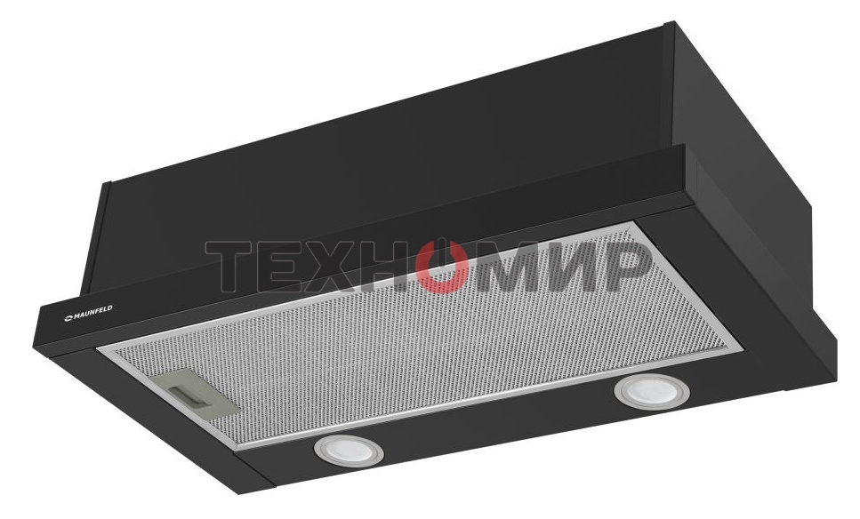 Вытяжка встраиваемая Maunfeld VS Light 60 черный, 60 см, 520 куб. м/ч, 56 дБ