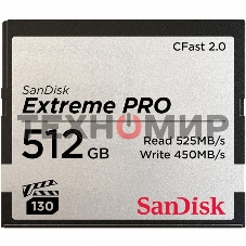 Флеш карта CFAST2.0 512GB SanDisk Extreme Pro 525Mb/s