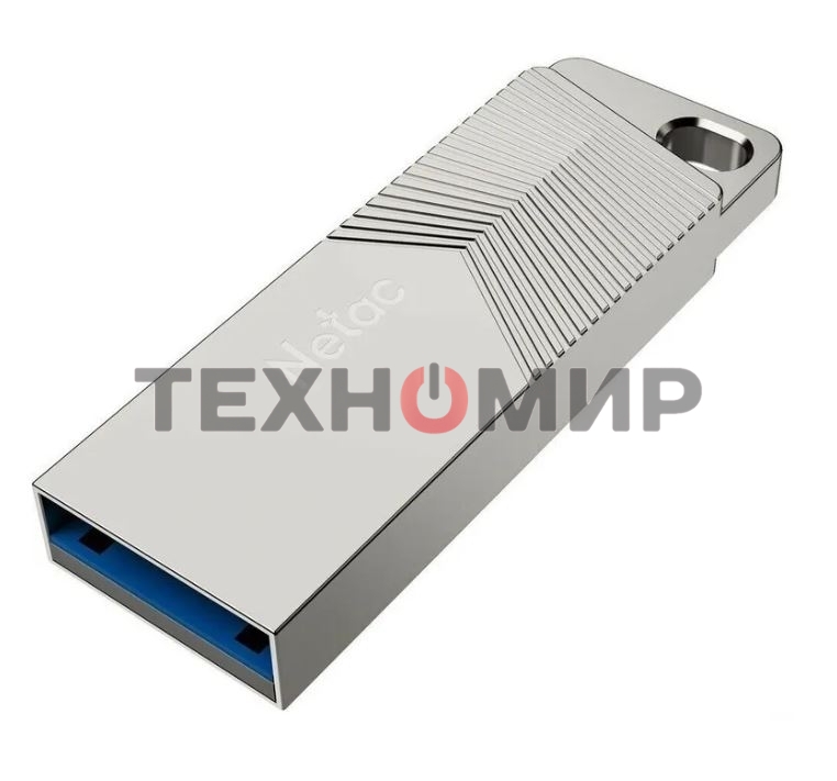 Флешка USB Netac UM1 (NT03UM1N-032G-32PN), 32Gb, USB 3.2, R/W 150/45, серебристый