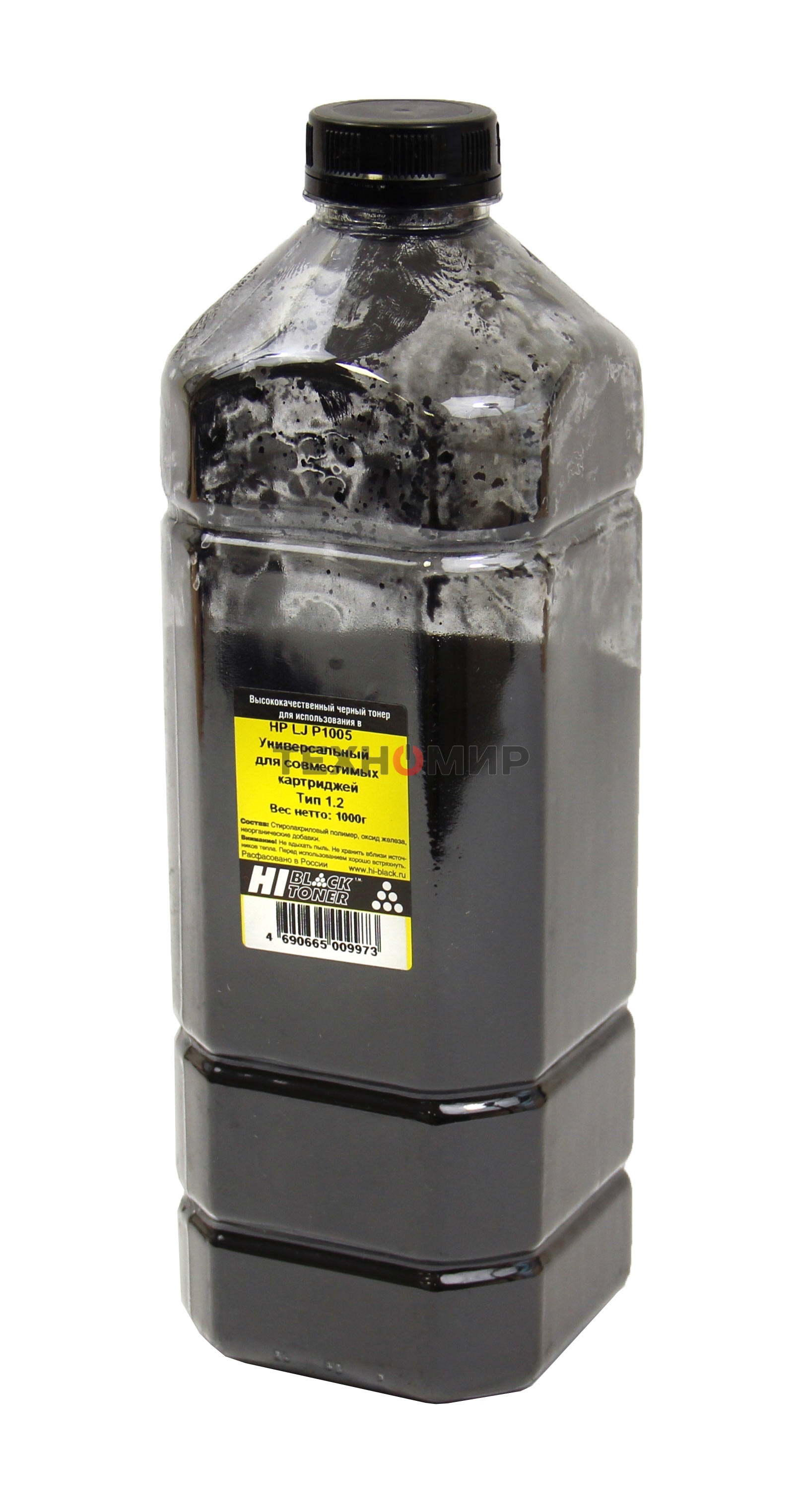 Тонер Hi-Black для HP LJ P1005 Универсальный для совм. картриджей (Hi-Black) Тип 1.2, 1 кг, канистра