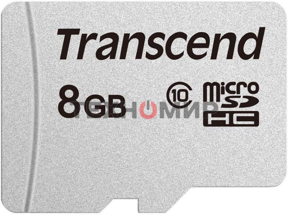 Флеш карта microSDHC 8Gb Class10 Transcend TS8GUSD300S w/o adapter