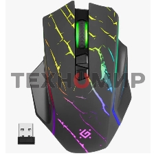 Мышь беспроводная Defender Uran GM-503 черный, 3200 dpi, радиоканал, USB, кнопки - 8