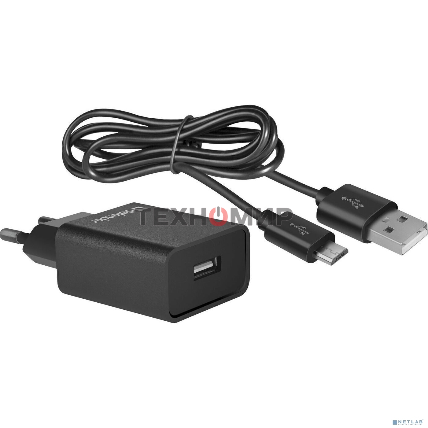 Сетевой адаптер Defender 1xUSB,5V/2.1А, кабель micro-USB (UPC-11)