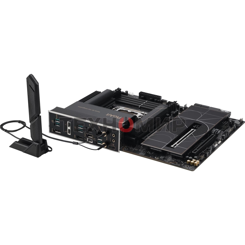 Материнская плата ASUS ProArt Z890-CREATOR WIFI, LGA 1851, Intel Z890, 4xDDR5, 4xSATA, 5xM.2, 2xPCIe 5.0 x16, 1xPCIe 4.0 x16, 1xHDMI, 1xDP, 1x 10Gb LAN, 1x 2.5Gb LAN, 2xUSB-C 10Gbps, 6xUSB-A 10Gbps, 1xUSB-A 2.0, 7.1, ATX