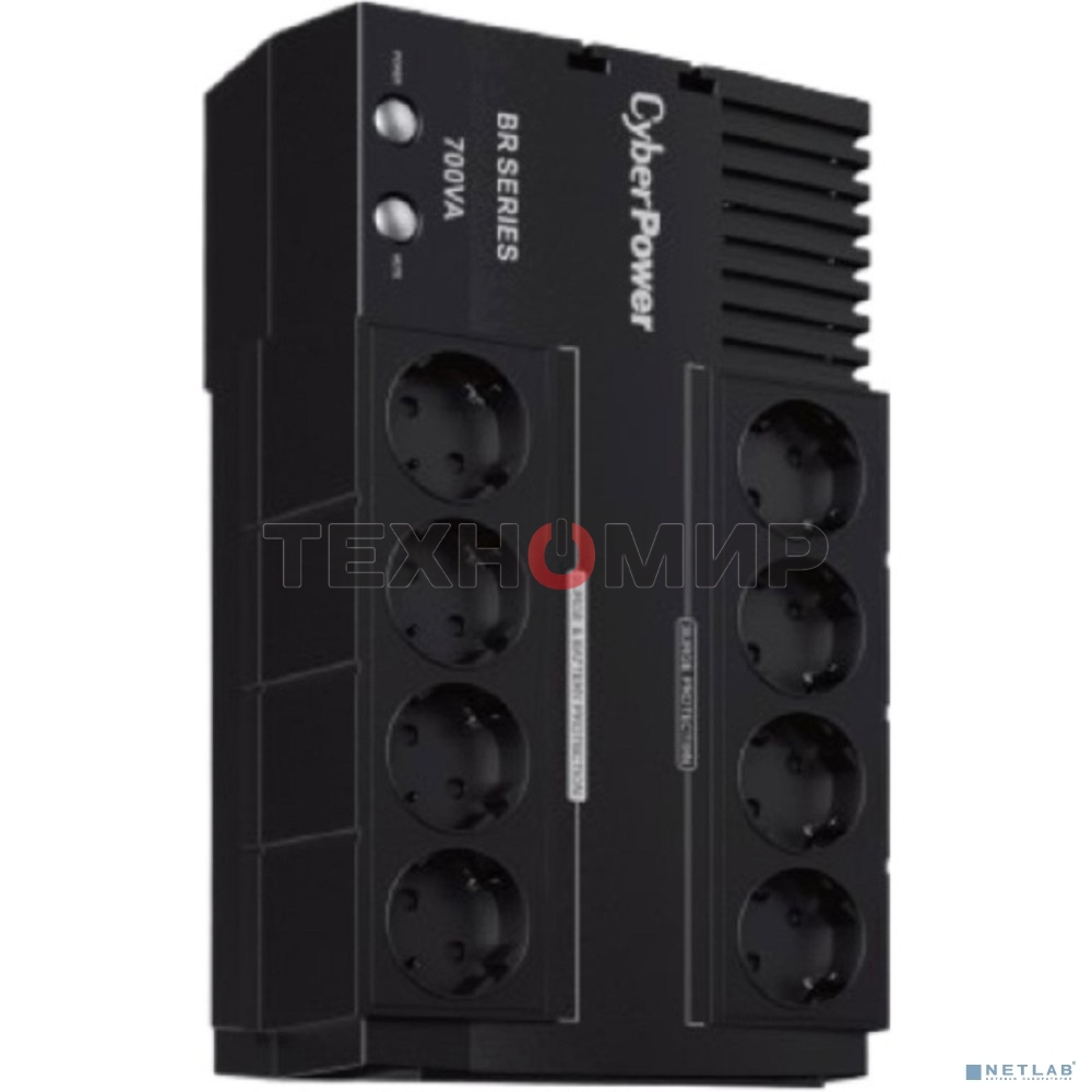 Источник бесперебойного питания Cyberpower BR700EA Line-Interactive 700VA/420W USB/RJ11/45 (4+4 EURO)