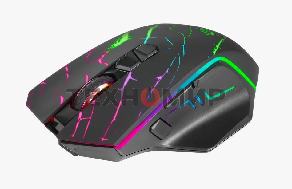 Мышь беспроводная Defender Uran GM-503 черный, 3200 dpi, радиоканал, USB, кнопки - 8