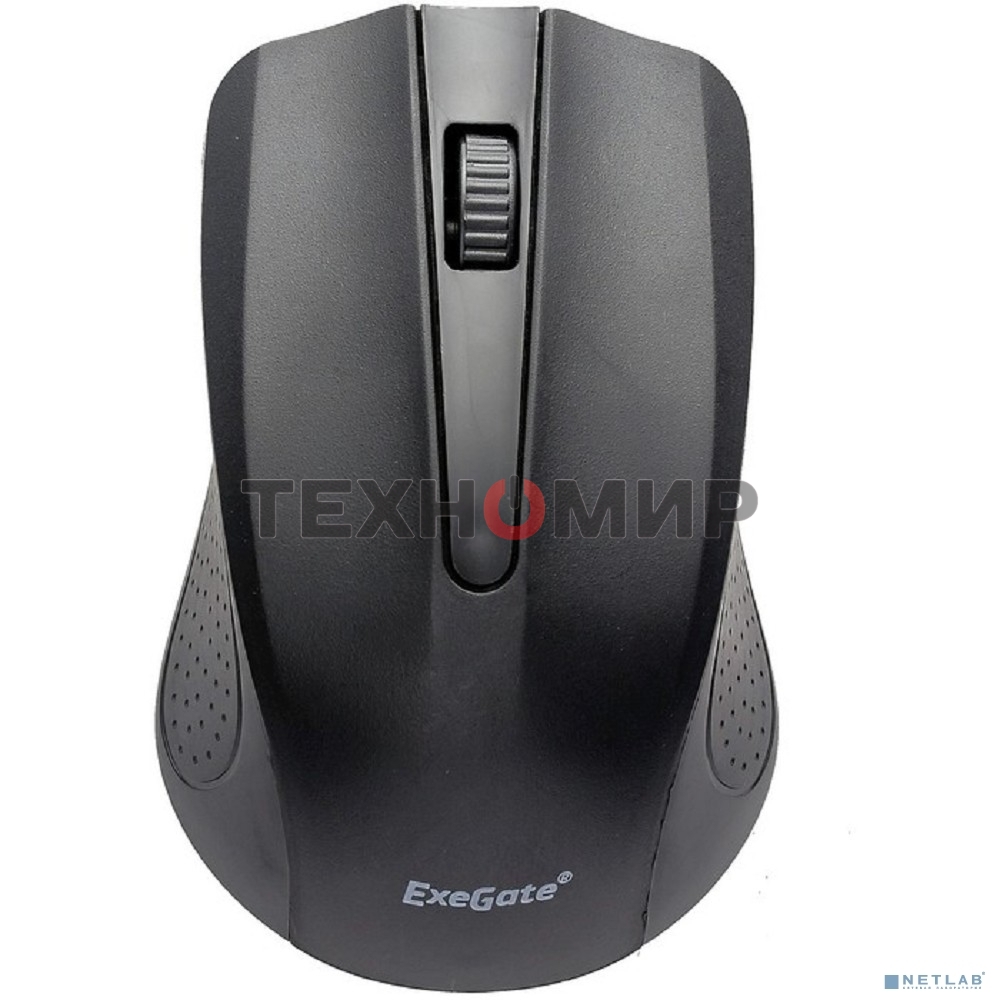 Мышь беспроводная ExeGate Professional Standard SR-9023 черный, 1200 dpi, радиоканал, USB, кнопки - 3